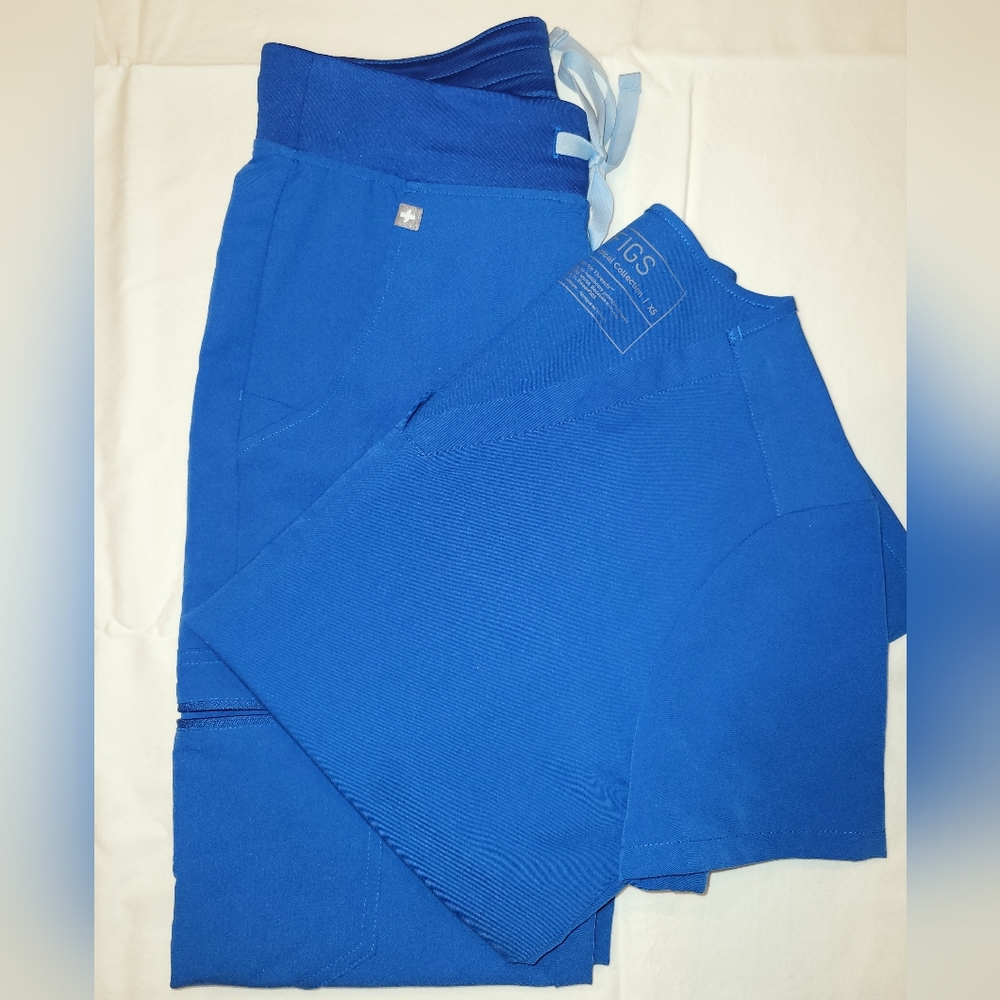 Figs Scrub Set Royal Blue